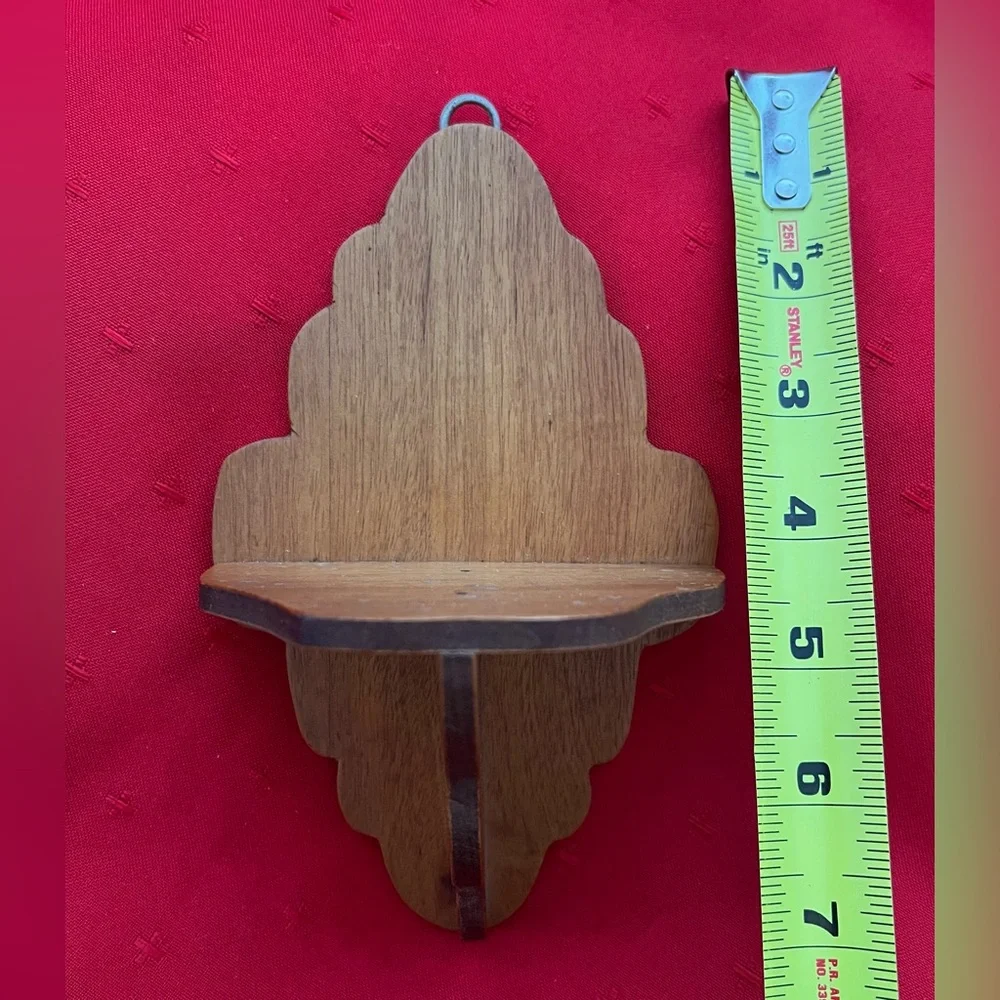Elegant Brown Wooden Wall Shelf